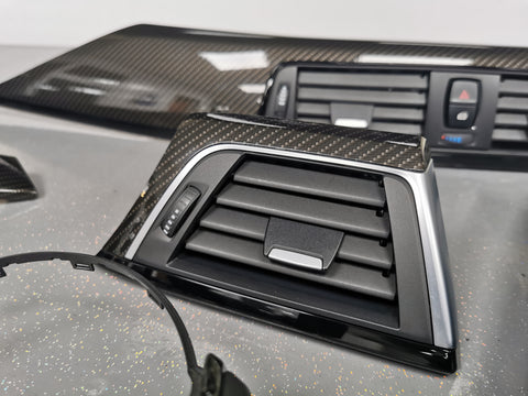 WRAPPING SERVICE - BMW M3 / M4 INTERIOR TRIM SET - HIGH GLOSS CARBON (MTD-HG) - F80 F82