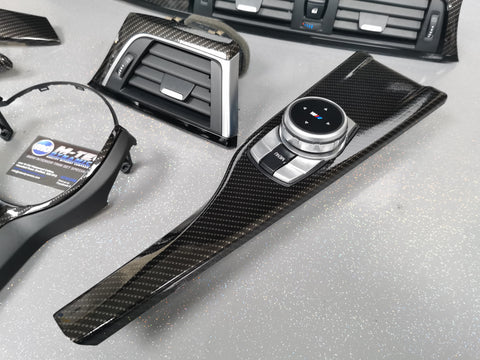 WRAPPING SERVICE - BMW M3 / M4 INTERIOR TRIM SET - HIGH GLOSS CARBON (MTD-HG) - F80 F82
