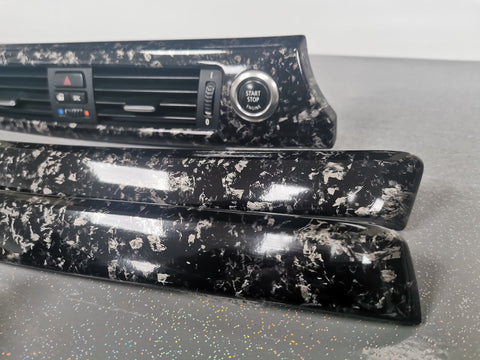 BMW E90 CIC CUSTOM GLOSSY FORGED CARBON INTERIOR TRIM SET