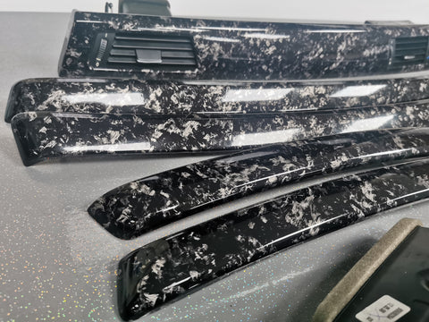 BMW E90 CIC CUSTOM GLOSSY FORGED CARBON INTERIOR TRIM SET