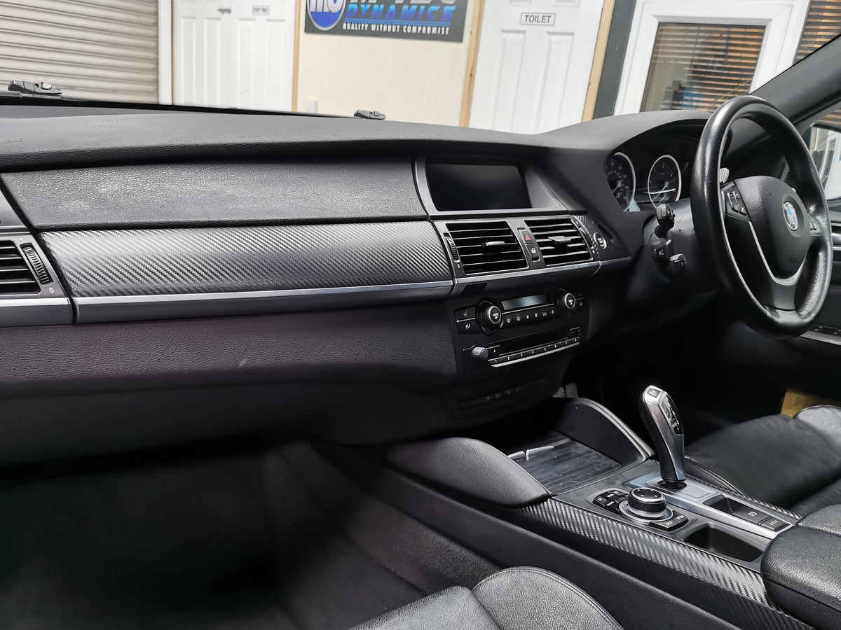 BMW X6 E71 INTERIOR WRAPPING SERVICE - 3D CARBON – M-Tec Dynamics