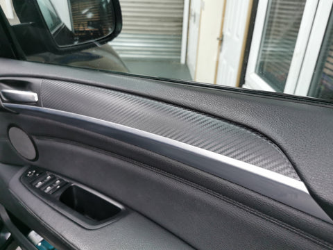 BMW X6 E71 INTERIOR WRAPPING SERVICE - 3D CARBON