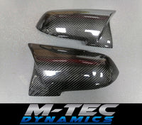 BMW ///M STYLE CARBON FIBRE WING MIRROR COVERS - 5 / 6 SERIES - F10 F11 F06 F12 F13