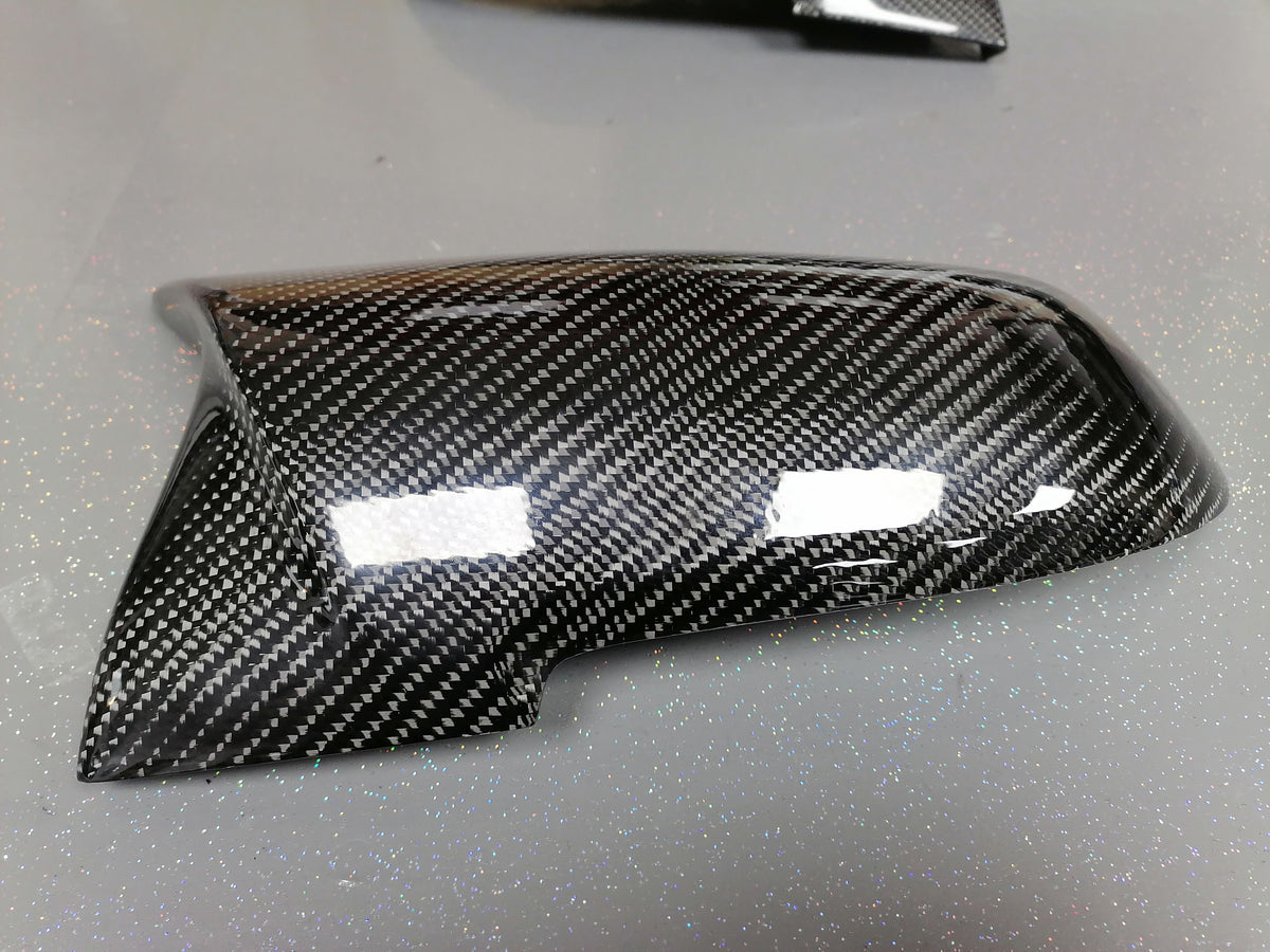 BMW ///M STYLE CARBON FIBRE WING MIRROR COVERS - 5 / 6 SERIES - F10 F11 F06 F12 F13