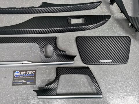 BMW 6-SERIES F06 GRAN COUPE 3D BLACK CARBON INTERIOR TRIM SET