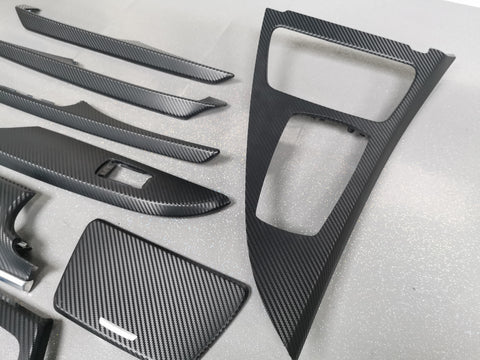 BMW 6-SERIES F06 GRAN COUPE 3D BLACK CARBON INTERIOR TRIM SET