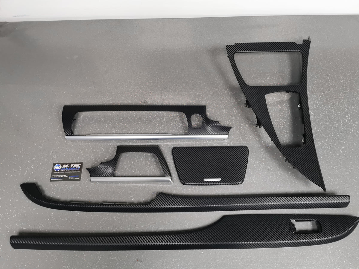 BMW 6-SERIES F13 COUPE INTERIOR TRIM SET - 3D BLACK CARBON