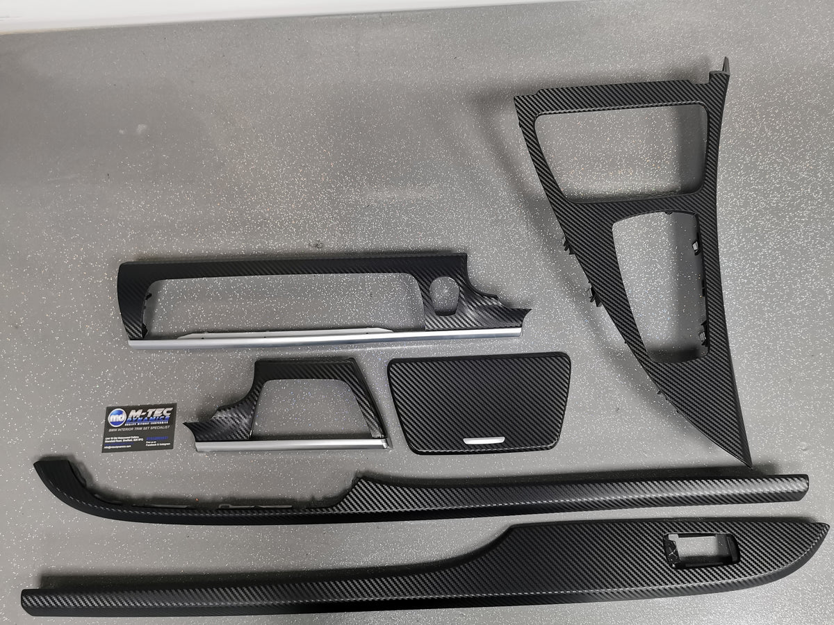 BMW 6-SERIES F13 COUPE INTERIOR TRIM SET - 3D BLACK CARBON