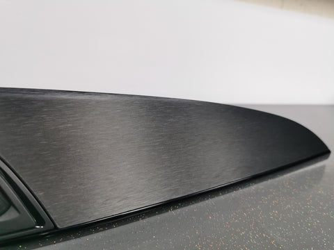 BMW F20 F21 F22 INTERIOR TRIM SET - GREY BRUSHED ALUMINIUM / GLOSS BLACK ACCENT (#8)