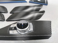 BMW F20 INTERIOR TRIM SET - TEXTURED CARBON / BLUE ACCENT