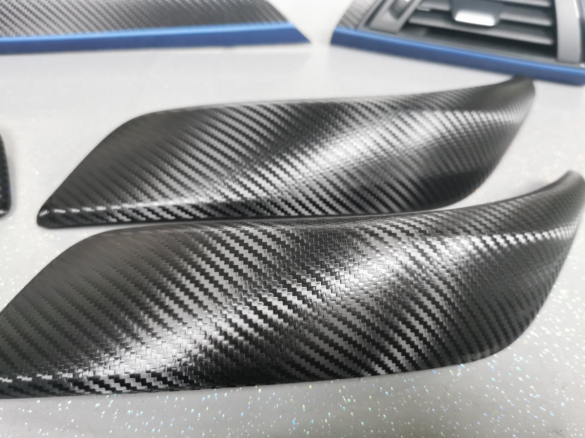 BMW F20 INTERIOR TRIM SET - TEXTURED CARBON / BLUE ACCENT