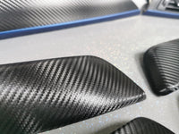 BMW F21 F22 INTERIOR TRIM SET - TEXTURED CARBON / BLUE ACCENT