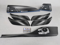 BMW F20 INTERIOR TRIM SET - TEXTURED CARBON / BLUE ACCENT