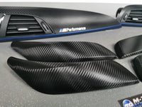 BMW F20 INTERIOR TRIM SET - TEXTURED CARBON / BLUE ACCENT