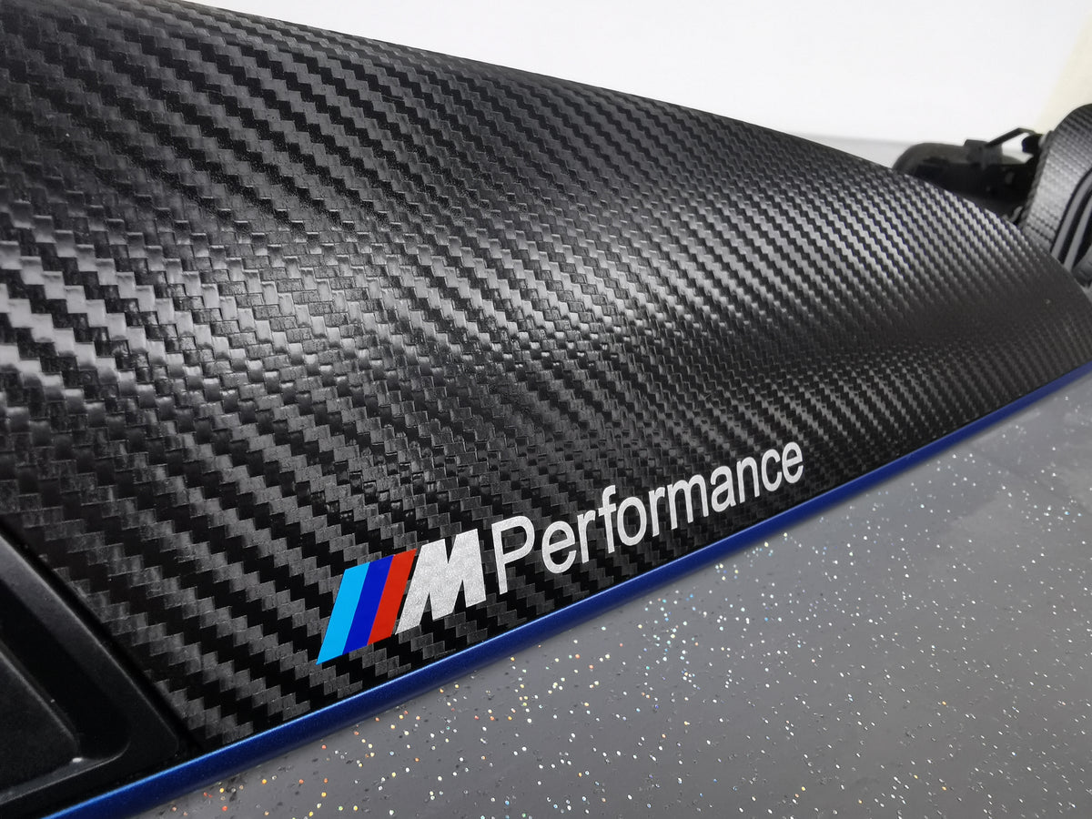 BMW F21 F22 INTERIOR TRIM SET - TEXTURED CARBON / BLUE ACCENT