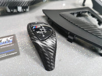 WRAPPING SERVICE - BMW F2X INTERIOR TRIM SET - TEXTURED CARBON / BLUE ACCENT - F20 F21 F22 F23