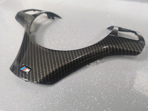 BMW E9X HIGH GLOSS CARBON M-SPORT STEERING TRIM (E90, E91, E92, E93) MTD-HG