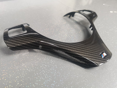 BMW E9X HIGH GLOSS CARBON M-SPORT STEERING TRIM (E90, E91, E92, E93) MTD-HG