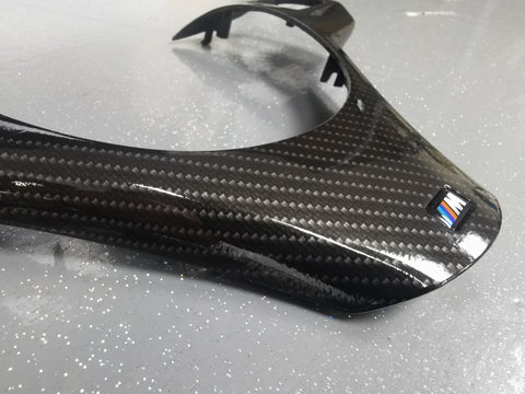 BMW E9X HIGH GLOSS CARBON M-SPORT STEERING TRIM (E90, E91, E92, E93) MTD-HG