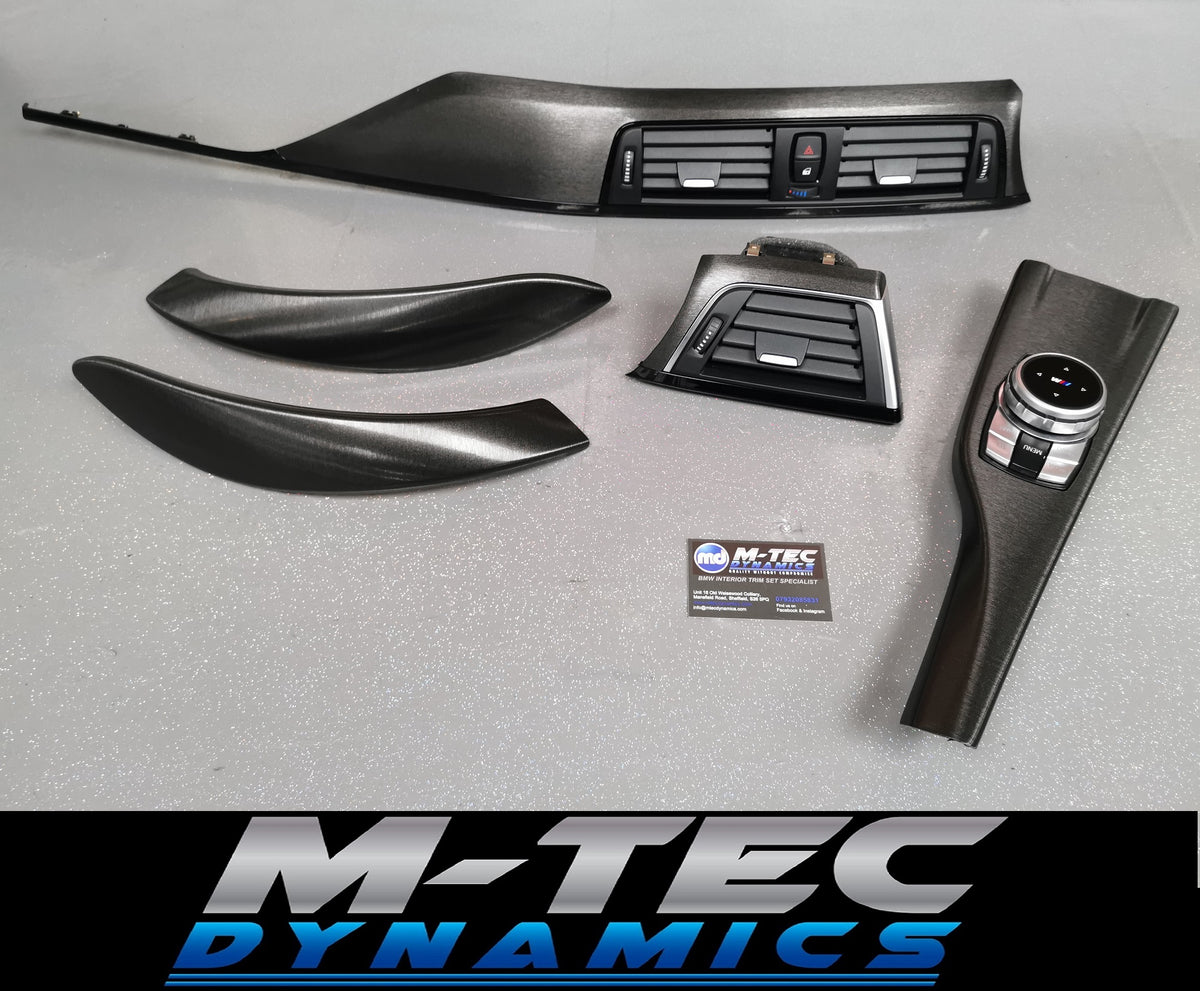 BMW F32 COUPE LCI INTERIOR TRIM SET - BLACK BRUSHED ALUMINIUM