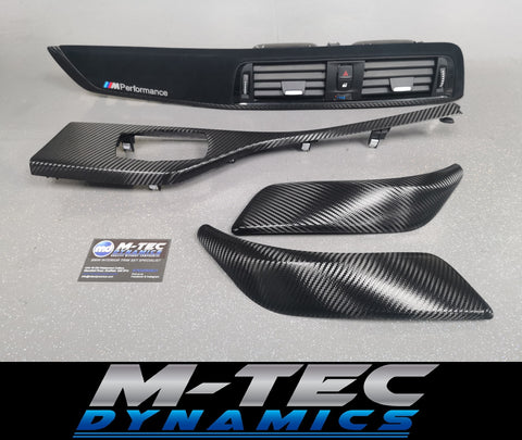 BMW F21 F22 LCI-2 PERFORMANCE STYLE INTERIOR TRIM SET - DEEP TEXTURED GLOSSY CARBON (MTD-TEX)