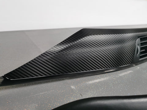 BMW F83 M4 DCT CONVERTIBLE INTERIOR TRIM SET - TEXTURED GLOSSY CARBON inc GEAR SHIFTER & LEATHER (MTD-TEX)
