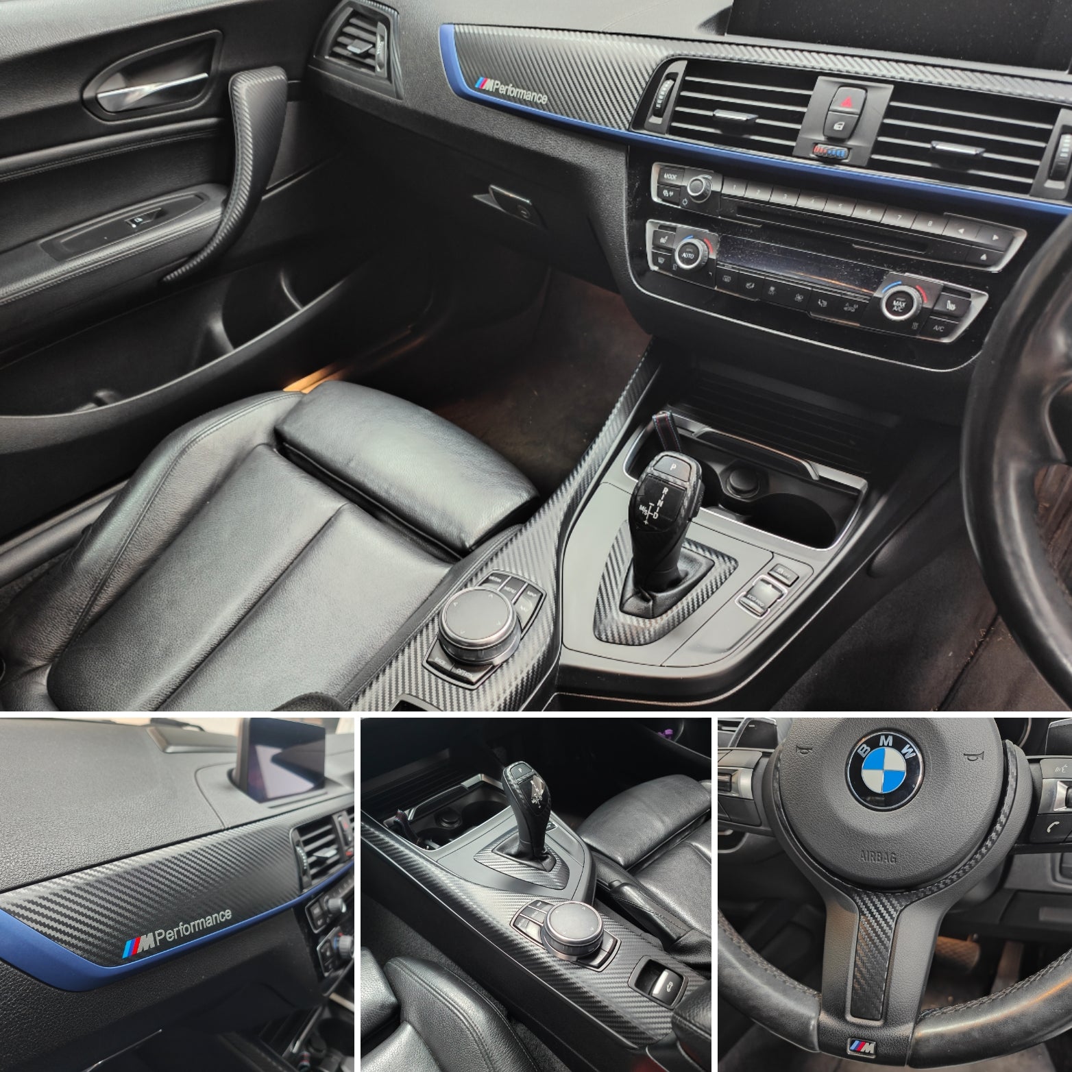 BMW F20 F21 F22 F23 LCI-2 CUSTOM INTERIOR TRIM SET - 3D CARBON - WRAPPING SERVICE