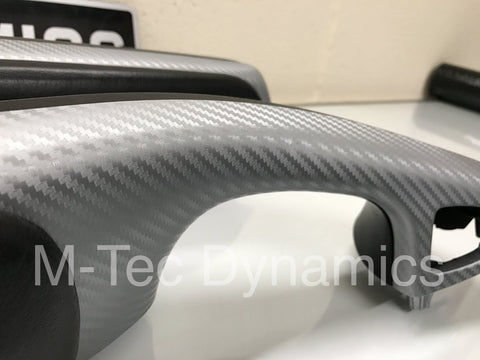 BMW E46 COUPE M3 3D SILVER CARBON FIBRE TRIM SET