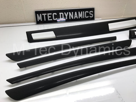 BMW E60 LCI BLACK 4D CARBON FIBRE TRIM SET