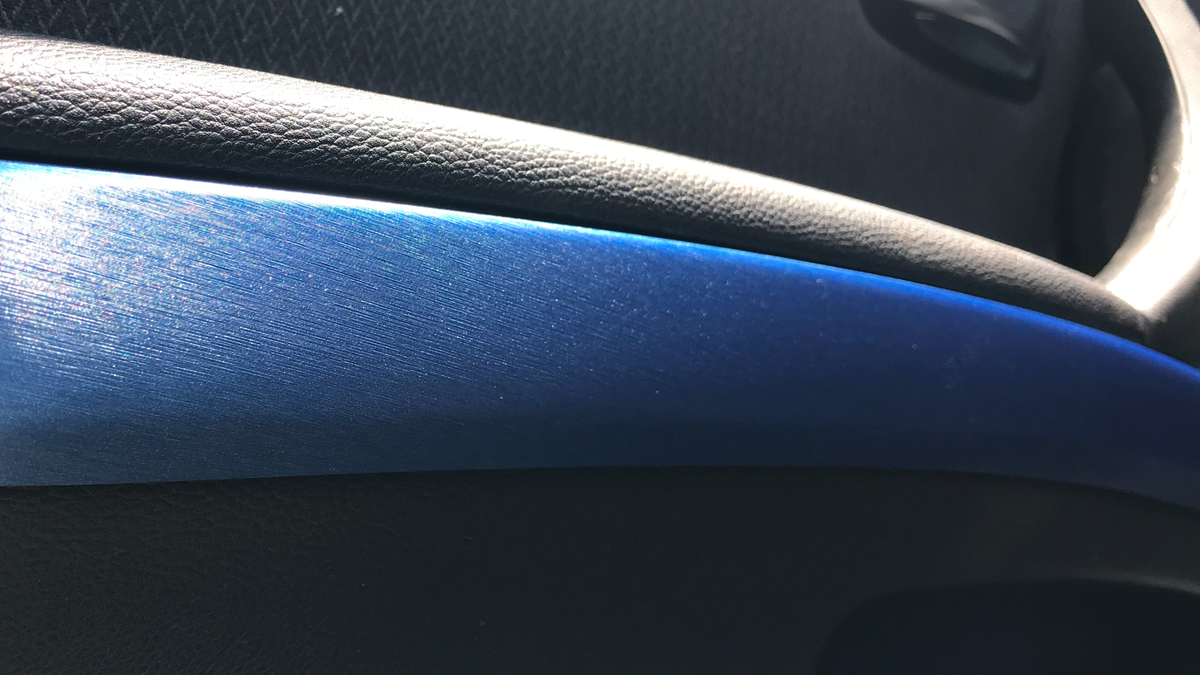 WRAPPING SERVICE - BMW E90 E91 E92 E93 INTERIOR TRIM SET - BLUE BRUSHED STEEL