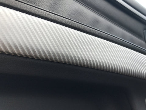 BMW E90 GLOSSY 4D SILVER CARBON INTERIOR TRIM SET