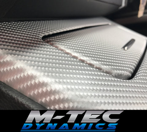 WRAPPING SERVICE - BMW E90 E91 E92 E93 INTERIOR TRIM SET - SILVER CARBON