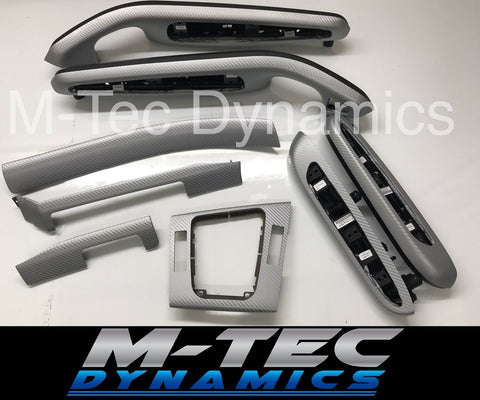 BMW E46 COUPE 3D SILVER CARBON INTERIOR TRIM SET