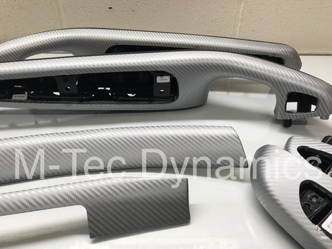 BMW E46 COUPE 3D SILVER CARBON INTERIOR TRIM SET