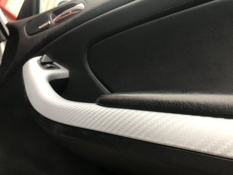 BMW E46 COUPE 3D SILVER CARBON INTERIOR TRIM SET
