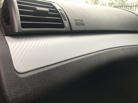 BMW E46 COUPE 3D SILVER CARBON INTERIOR TRIM SET