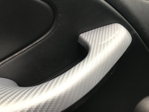 BMW E46 COUPE 3D SILVER CARBON INTERIOR TRIM SET