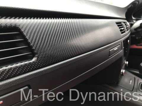 BMW E93 CONVERTIBLE 4D BLACK CARBON INTERIOR TRIM SET