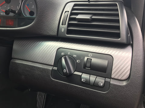 WRAPPING SERVICE - BMW E46 COUPE / CONVERTIBLE INTERIOR TRIM SET - GREY CARBON