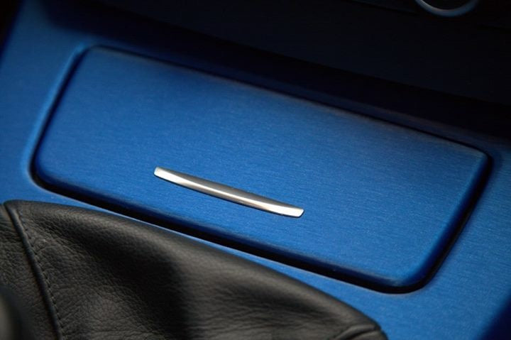 WRAPPING SERVICE - BMW E90 E91 E92 E93 INTERIOR TRIM SET - BLUE BRUSHED STEEL