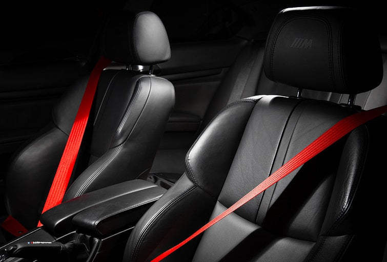 BMW 3-SERIES E92 COUPE (M3) RED FRONT SEAT BELT SET
