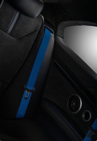 BMW E36 COUPE M3 CUSTOM BLUE FRONT SEAT BELT SET