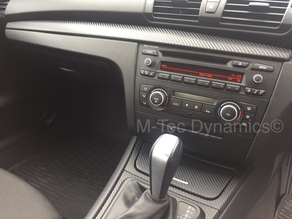 BMW E81 E82 INTERIOR TRIM SET - 3D BLACK CARBON