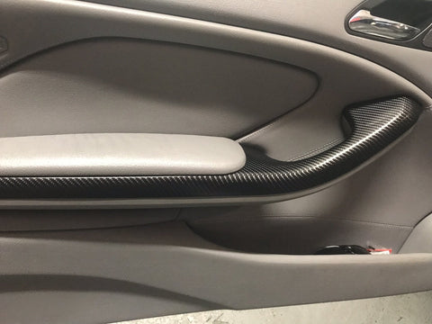 BMW E46 COUPE BLACK 4D CARBON TRIM SET INC STEERING TRIM