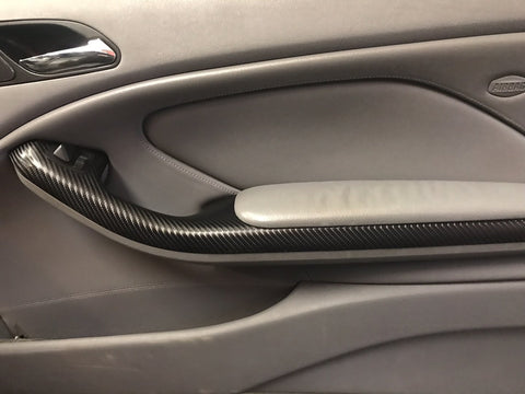 BMW E46 COUPE BLACK 4D CARBON TRIM SET INC STEERING TRIM