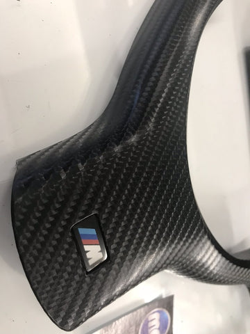 BMW E46 COUPE BLACK 4D CARBON TRIM SET INC STEERING TRIM