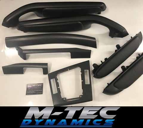 BMW E46 COUPE BLACK 4D CARBON TRIM SET INC STEERING TRIM
