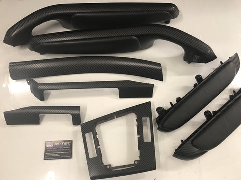 BMW E46 COUPE BLACK 4D CARBON TRIM SET INC STEERING TRIM