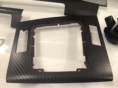 BMW E46 COUPE BLACK 4D CARBON TRIM SET INC STEERING TRIM