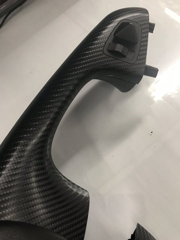BMW E46 COUPE BLACK 4D CARBON TRIM SET INC STEERING TRIM